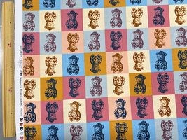 シーチングプリント un/no「TEDDYBARE ART」_拡大イメージ