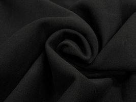 【現品限り特価】170cm幅国産裏起毛ブラックニット_拡大イメージ
