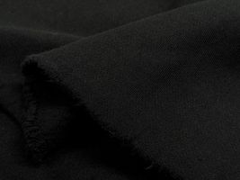 【現品限り特価】170cm幅国産裏起毛ブラックニット_拡大イメージ