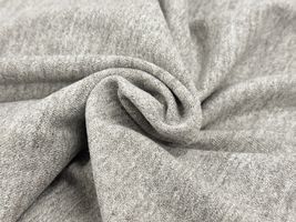 【現品限り特価】霜降りグレーの140cm幅国産裏起毛ニット_拡大イメージ