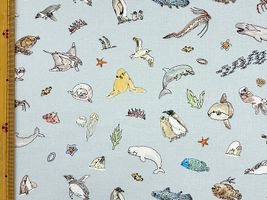 minaco sakamoto「ひとふでがき水族館」ブルー