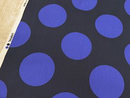 LOOPOOL はみだすドットのオックスプリントネイビー系