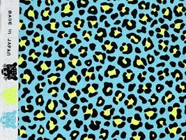 NEONとヒョウ柄のスケアプリントブルー