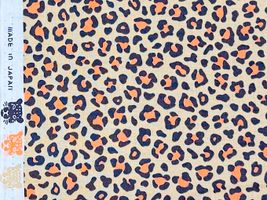 NEONとヒョウ柄のスケアプリントオレンジ