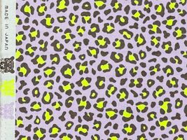 NEONとヒョウ柄のスケアプリントパープル