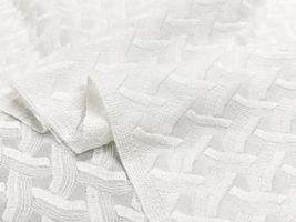 【現品限り特価】Exclusive Collection コットンローンレース 「ゆらめく格子」_拡大イメージ