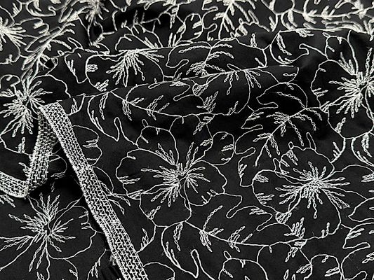 【現品限り特価】Exclusive Collection コットンローンレース 「Full bloom」