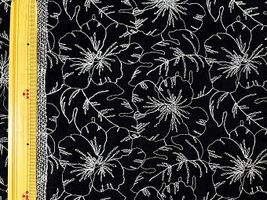 【現品限り特価】Exclusive Collection コットンローンレース 「Full bloom」ブラック