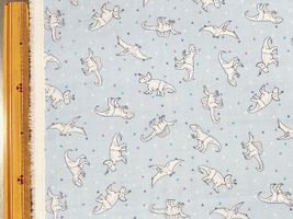 LEGIT DINOSAUR 恐竜好きのためのダブルガーゼプリントサックス