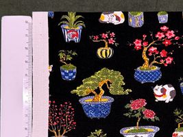 粋なスケアープリント「三毛猫と盆栽」_拡大イメージ