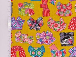 粋なスケアープリント「ハチワレ猫と着物帯」_拡大イメージ