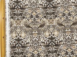 シーチングプリント BEST OF MORRIS「いちご泥棒」ベージュ系