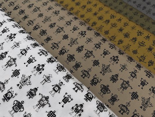 my piece of fabric ロボットの40ブロードプリント