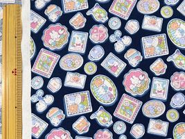 CBプリントNuance kids「アニマルメモリーズ」ネイビー