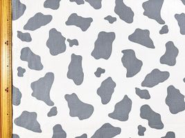 NEW 牛柄のツイルプリントグレー