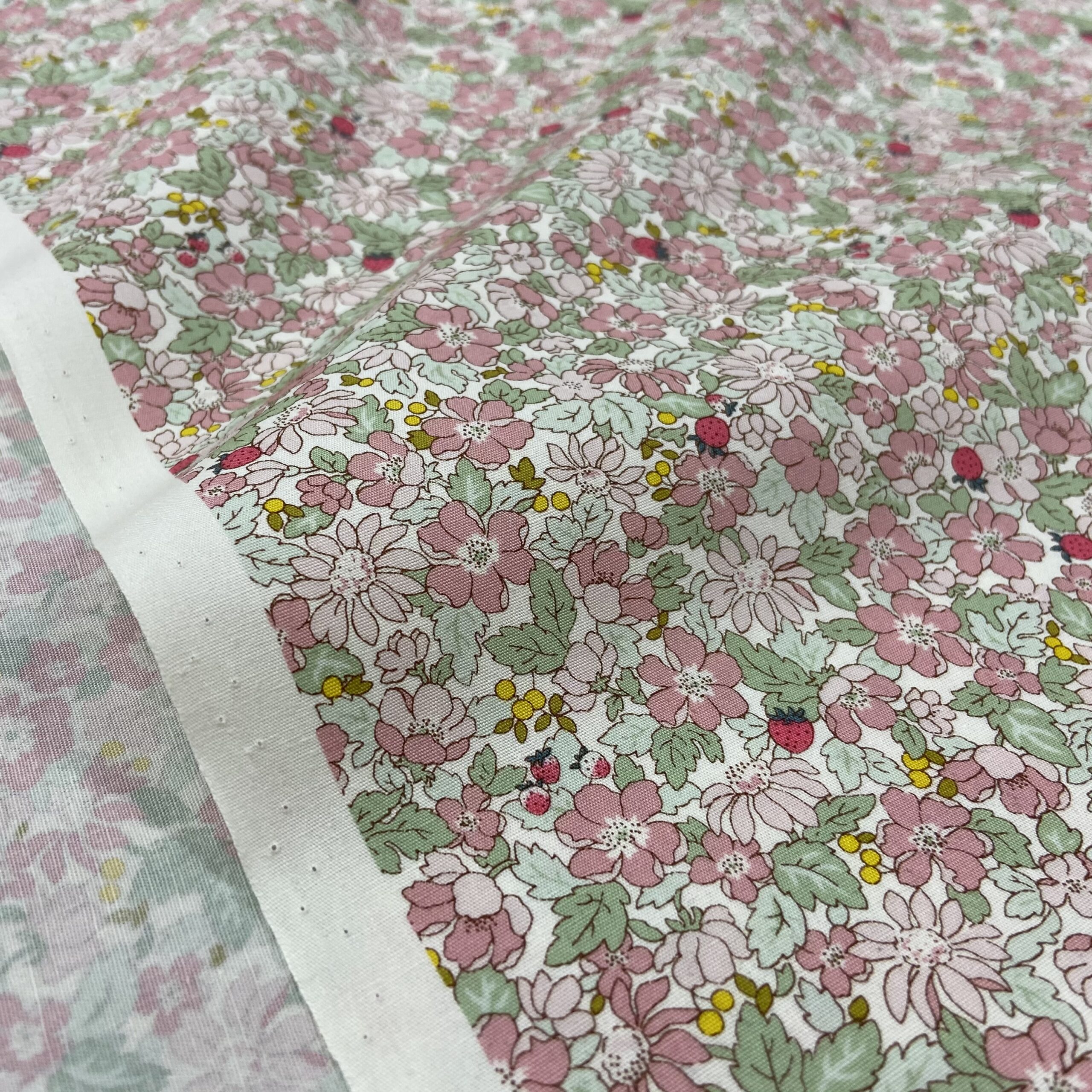 コットンこばやし いちごばたけのブロードプリント 大塚屋ネットショップ