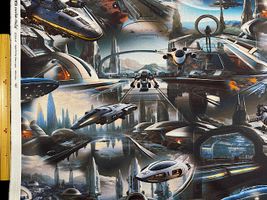 『nora.』シーチングプリント「Space Travel」_拡大イメージ