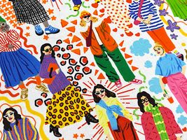 『nora.』ファッショニスタGIRLのシーチングプリント_拡大イメージ