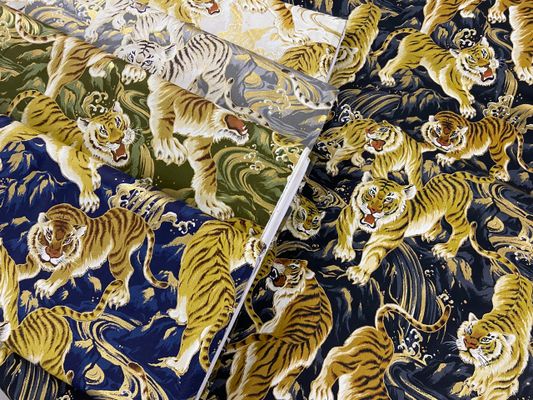 「百華繚蘭」虎と荒波