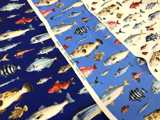 コットンこばやし 魚類のツイルプリント