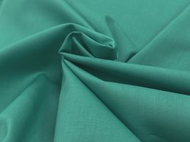 240本打ち込みの高密度80ローン無地エメラルドグリーン