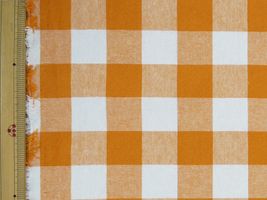 サンドウォッシュ ギンガムチェック(約３cmチェック)オレンジ
