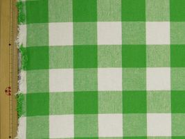 サンドウォッシュ ギンガムチェック(約３cmチェック)グリーン