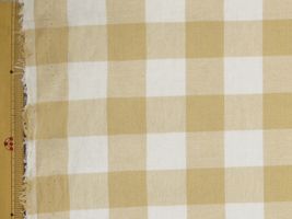 サンドウォッシュ ギンガムチェック(約３cmチェック)ベージュ