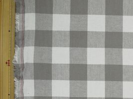 サンドウォッシュ ギンガムチェック(約３cmチェック)グレー