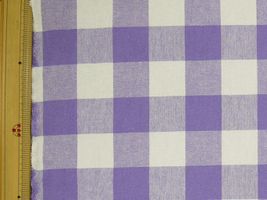 サンドウォッシュ ギンガムチェック(約３cmチェック)ラベンダー