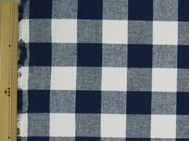 サンドウォッシュ ギンガムチェック(約３cmチェック)ネイビー