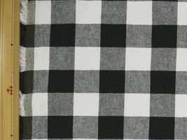 サンドウォッシュ ギンガムチェック(約３cmチェック)ブラック