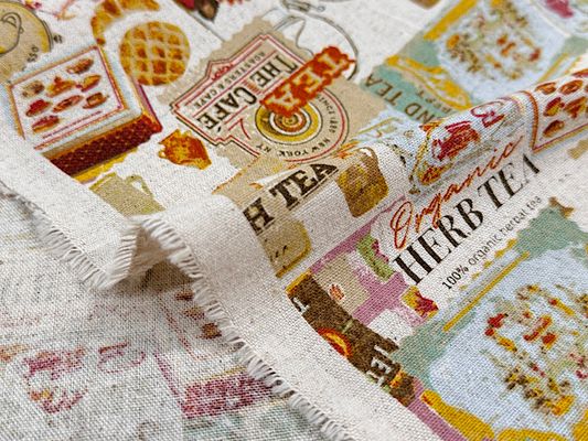 綿麻キャンバスプリント「TEA time」