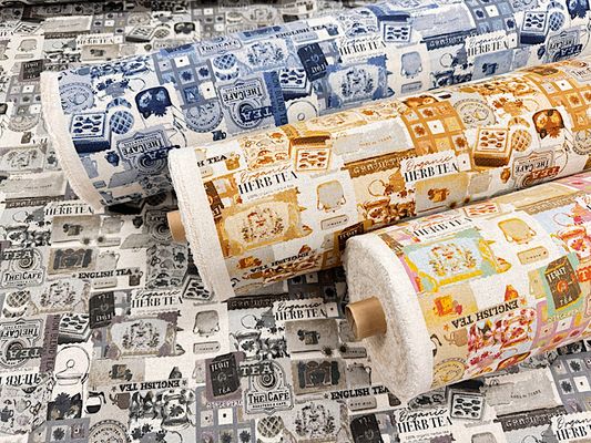 綿麻キャンバスプリント「TEA time」