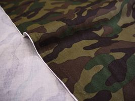 迷彩柄 ツイルプリント濃緑系