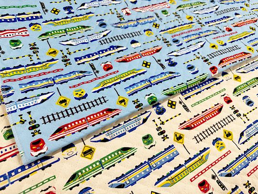 お気に入りシリーズ2026 オックスキルティング「カラフル新幹線」