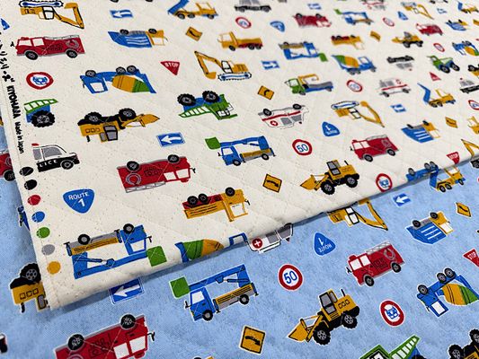 お気に入りシリーズ2026 オックスキルティング「はたらく車たち」