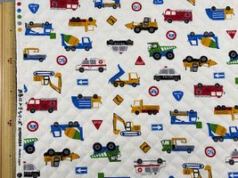 お気に入りシリーズ2026 オックスキルティング「はたらく車たち」_拡大イメージ