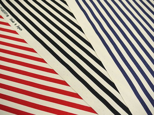 ６ミリの ツイル ストライププリント