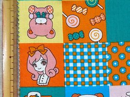 Saori Oguchi Fabric collection レトロガールなかわいい生地