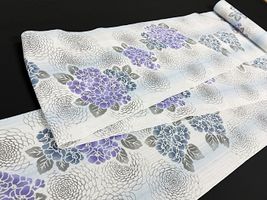 注染染め・綿麻先染め縞ぼかし「あじさい」_拡大イメージ