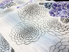 注染染め・綿麻先染め縞ぼかし「あじさい」_拡大イメージ