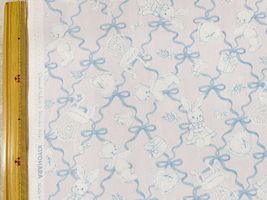 青木美沙子×クラシカルモダン オックスプリント「マイルーム2」ブルー×ピンク