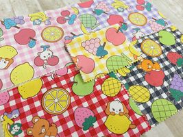 Saori Oguchi Fabric collection アニマル＆フルーツのスケアープリント_拡大イメージ