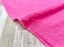 綿麻タンブラーワッシャー無地「MACARON」濃いピンク