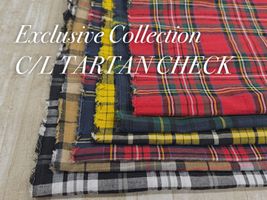 Exclusive Collection 先染綿麻タータンチェック_拡大イメージ
