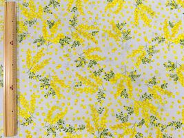 ナイロンオックスプリント「舞うミモザ」_拡大イメージ