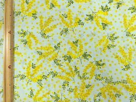 ナイロンオックスプリント「舞うミモザ」_拡大イメージ