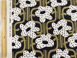 綿麻キャンバスプリント「つながるフラワー」生成花