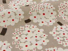 コットンこばやし 北欧調ラウンドブーケのコットンキャンバスクレージュ地